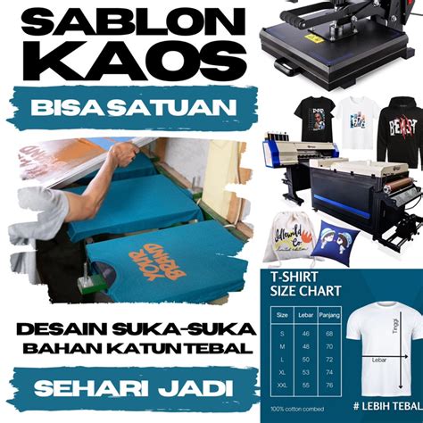 sablon sehari jadi
